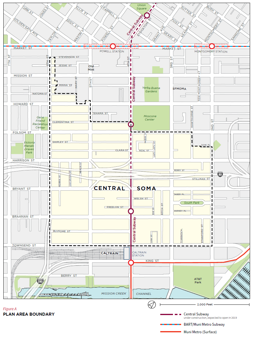Central Soma Area Plan Map